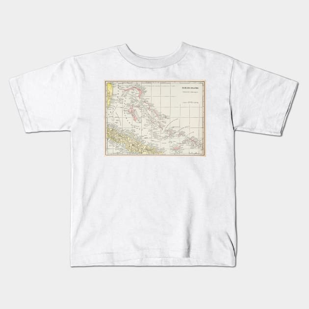 Vintage Map of The Bahamas (1901) Kids T-Shirt by Bravuramedia